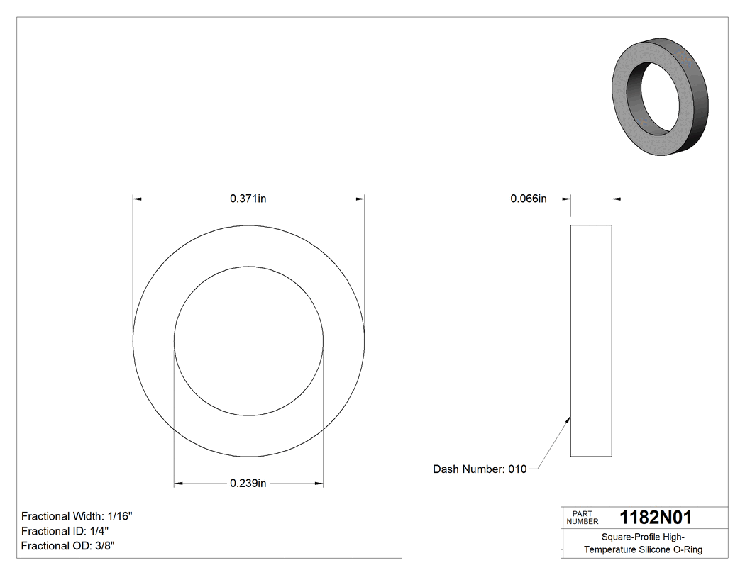 Technical drawing - 1182N01